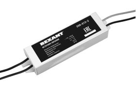 Блок питания REXANT 12 В 12 Вт 1 А влагозащищенный IP67 с проводами 200-012-2 (артикул 18212917) – фото 1