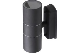 Декоративная подсветка ЭРА WL28 BK 2xGU10 MAX35W IP54 черный Б0034634 (артикул 15981700) – фото 1