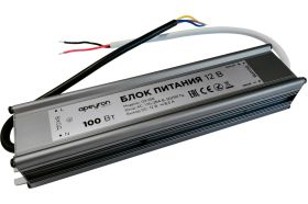 Блок питания Apeyron 12В, 100Вт, IP67, 170-264В, 8,33А, алюминий, серебро 03-106 (артикул 18412483) – фото 1