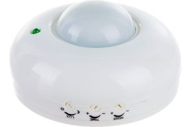Датчик движения IN HOME инфракрасный ДД 020B 800Вт 360 гр.6м IP33 белый 4690612033860 (артикул 16454064) – фото 1