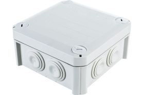 Распределительная коробка OBO Bettermann 114х114х57мм IP66 T 60 7х25 светлый серый 2007061 (артикул 17736154) – фото 1