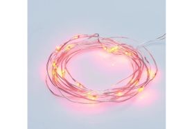 Светодиодная влагозащищенная гирлянда NEON-NIGHT Роса 2м, 20 LED, гибкая, красный 303-002 (артикул 15991777) – фото 1