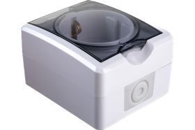 Розетка ЭРА 11-2402-01 2P E IP54, шторки, 16A-250В, ОУ, белый Б0020714 (артикул 15980760) – фото 1