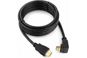 Кабель HDMI Cablexpert 3.0 м v1.4 19M/19M угловой разъем черный CC-HDMI490-10 (артикул 16205182) – фото 1