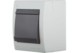 Клавишный однополюсный выключатель Aling-conel POWER IP44 10AX 250В открытой установки, серый 251.1A 117019 (артикул 20018842) – фото 1