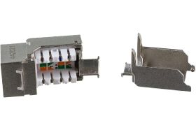 Вставка Hyperline KJ9-8P8C-C6-90-SH-F Keystone Jack RJ-45 8P8C, категория 6, экранированная 432597 (артикул 16523006) – фото 1