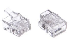 Телефонная вилка Cablexpert контакты 3m RJ-11 MP-6p4c/5 (артикул 16166378) – фото 1