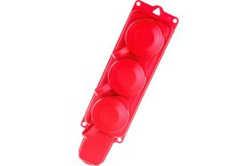 Штепсельная колодка Volsten Sb1-M3Z Red IP54 3 мест красная с заземлением модель РП 16-334 14439 (артикул 20226598) – фото 1