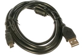 Кабель Cablexpert USB 2.0 Pro AM/miniBM 5P 1.8 м экран черный CCF-USB2-AM5P-6 (артикул 16205190) – фото 1