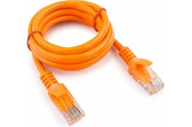 Патч-корд Cablexpert UTP PP12-1M/O кат. 5e, 1м, литой, многожильный оранжевый PP12-1M/O (артикул 15933212) – фото 1