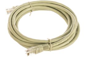 Патч-корд Cablexpert UTP PP6U-3M кат.6, 3м, литой, многожильный серый PP6U-3M (артикул 15933123) – фото 1