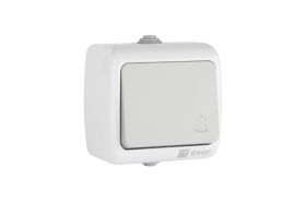 Кнопка звонка EKF Мурманск, 1-клавишная, 10А, IP54, серая, SQ EFZ10-026-30-54 (артикул 16042122) – фото 1