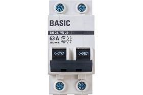 Выключатель нагрузки EKF 2P ВН-29 Basic 63А SQSL29-2-63-bas (артикул 16126427) – фото 1