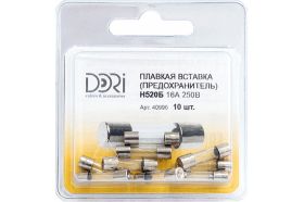 Плавкая вставка DORI Н520Б 16А 250В 25 шт 40996 (артикул 21239224) – фото 1