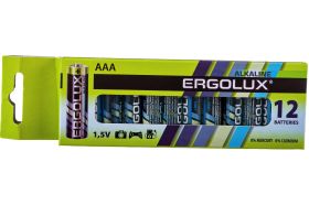 Батарейка Ergolux 1.5В, LR03, Alkaline, BP-12 11745 (артикул 16462470) – фото 1