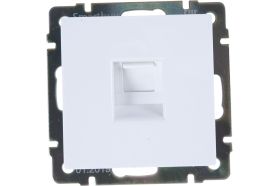 Телефонная розетка Smartbuy RJ11 белая Нептун SBE-05w-S1-PH (артикул 16052318) – фото 1