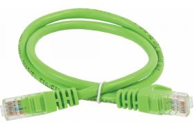 Коммутационный шнур патч-корд IEK ITK кат.5Е UTP, LSZH, 2м, зеленый PC02-C5EUL-2M (артикул 19640652) – фото 1