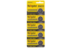 Элемент питания Navigator NBT-CR2016-BP5 94763 (артикул 16313886) – фото 1