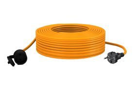 Удлинитель шнур Партнер-Электро GardenLine б/з ПВС 2х0,75 6A 20м IP 44 US101A-120OR (артикул 15908670) – фото 1