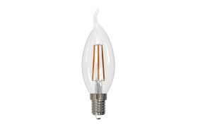 Светодиодная лампа Uniel Форма свеча на ветру Серия Sky LED-CW35-9W/3000K/E14/CL PLS02WH UL-00005168 (артикул 15951202) – фото 1