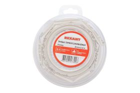 Термоусаживаемая трубка REXANT 8,0/4,0 мм белая, ролик 2,44 м 29-0041 (артикул 16915873) – фото 1