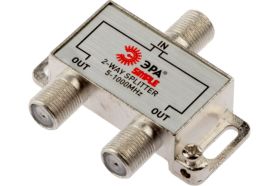 Делитель ЭРА ТВ Simple DSF01 2 ответвления под F разъем, 5-1000 МГц Б0048320 (артикул 16925815) – фото 1
