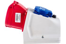 Настенная комбинированная розетка PCE 32А 380V 3P+N+E IP44 9225-6 (артикул 16040318) – фото 1