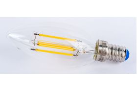 Светодиодная лампа Uniel Форма свеча Серия Sky LED-C35-11W/3000K/E14/CL PLS02WH UL-00005164 (артикул 15951185) – фото 1