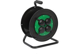 Катушка для силового удлинителя ЭРА RP-4e-IP44 пластиковая, 4 розетки, с заземлением и защитными крышками Б0055423 (артикул 20931891) – фото 1