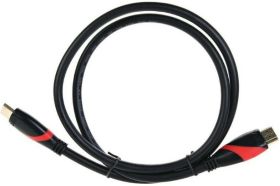 Кабель VCOM HDMI 19M/M ver. 2.0 black red, 1m CG525-R-1.0 (артикул 16170939) – фото 1