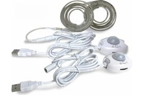 Подсветка для 2-спальной кровати ГЕЛЕОС лента 2х1м, теплый свет, USB 5V, LED-BL9-USB2 (артикул 17738026) – фото 1