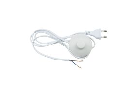 Сетевой шнур с вилкой и выключателем Uniel UCX-C20/02A-170, WHITE, 2А, 500Вт, 1,7м UL-00004434 (артикул 16286955) – фото 1