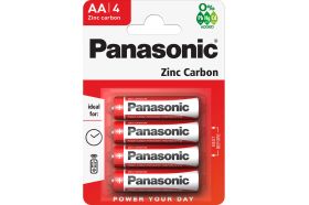 Батарейка Panasonic R6 Zinc Carbon BL4 166 (артикул 17479272) – фото 1