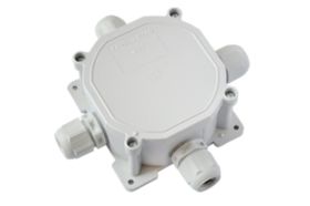 Монтажная коробка Bylectrica с клеммными колодками при открытой разводке 4 ввода IP67 диаметр 75,7, высота 44,5 мм, КМ-230 (артикул 17396718) – фото 1