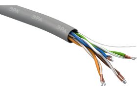 Кабель витая пара ЭРА U/UTP, 4x2x24AWG, Cat5e, CCA, PVC, 305м, SIMPLE, 2/36 Б0044434 (артикул 16133122) – фото 1