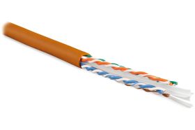 Кабель витая пара Hyperline UUTP4-C6-S23-IN-LSZH-OR-305 (305 м) U/UTP, категория 6, 4 пары 47461 (артикул 19591854) – фото 1