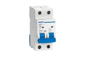 Автоматический выключатель CHINT NB1-63, 2P, 63A, 6кА, характеристика C 179668 (артикул 17520336) – фото 1