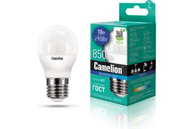 Светодиодная лампа Camelion LED10-G45/865/E27 10Вт 220В 13570 (артикул 15905284) – фото 1