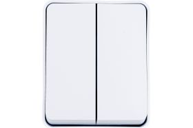 2-клавишный выключатель Schneider Electric AtlasDesign PROFI IP54 открытой установки 10 АХ, белый ATN540151 (артикул 21809368) – фото 1