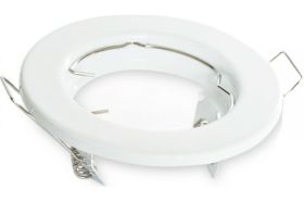 Встраиваемый светильник IN HOME MR16R-RW-standard металл под JCDR GU5.3 12/230В белый 4690612012100 (артикул 16022244) – фото 1