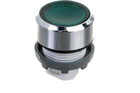 Кнопка без фиксации ABB MP1-21G зеленая, низкая с подсветкой 1SFA611100R2102 (артикул 15978100) – фото 1