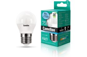 Светодиодная лампа Camelion LED8-G45/845/E27 8Вт 220В 12394 (артикул 15905325) – фото 1