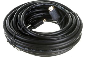 Кабель HDMI Cablexpert 10м v2.0 19M/19M серия Light черный позолоченные разъемы экран пакет CC-HDMI4L-10M (артикул 19968442) – фото 1