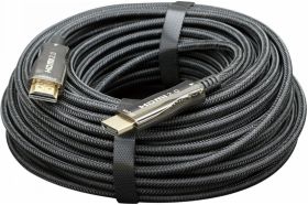 Активный оптический HDMIv2.0 кабель Cablexpert 50м 19M/19M AOC Premium S позолоченные разъемы экран CCBP-HDMI-AOC-50M (артикул 19561584) – фото 1