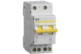 Трехпозиционный выключатель-разъединитель IEK ВРТ-63, 2P, 16А MPR10-2-016 (артикул 16302726) – фото 1