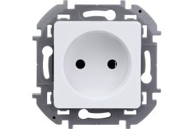 Розетка Legrand 2К - 16 А - 250 В - INSPIRIA - белый 673710 (артикул 20964507) – фото 1