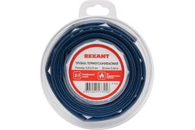 Термоусаживаемая трубка REXANT 5,0/2,5 мм синяя, ролик 2,44 м 29-0025 (артикул 16916221) – фото 1