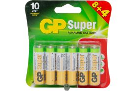 Алкалиновые батарейки GP Super Alkaline 15А АA - 8+4 шт. 15A8/4-2CR12 (артикул 16036107) – фото 1