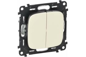 Механизм выключателя Legrand 2-кл. СП Valena Allure 10А IP20 250В Leg 752805 1180937 (артикул 15788614) – фото 1