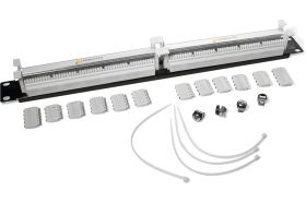 Кроссовая панель LANMASTER 110 типа, 100 пар, 19, 1U с модулями LAN-RS110-100FT (артикул 17592846) – фото 1